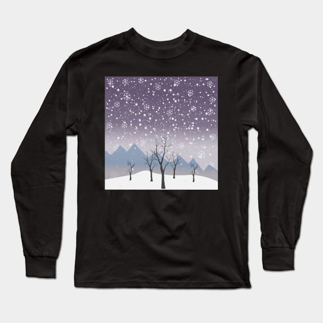 Snowflake Long Sleeve T-Shirt by Countryside